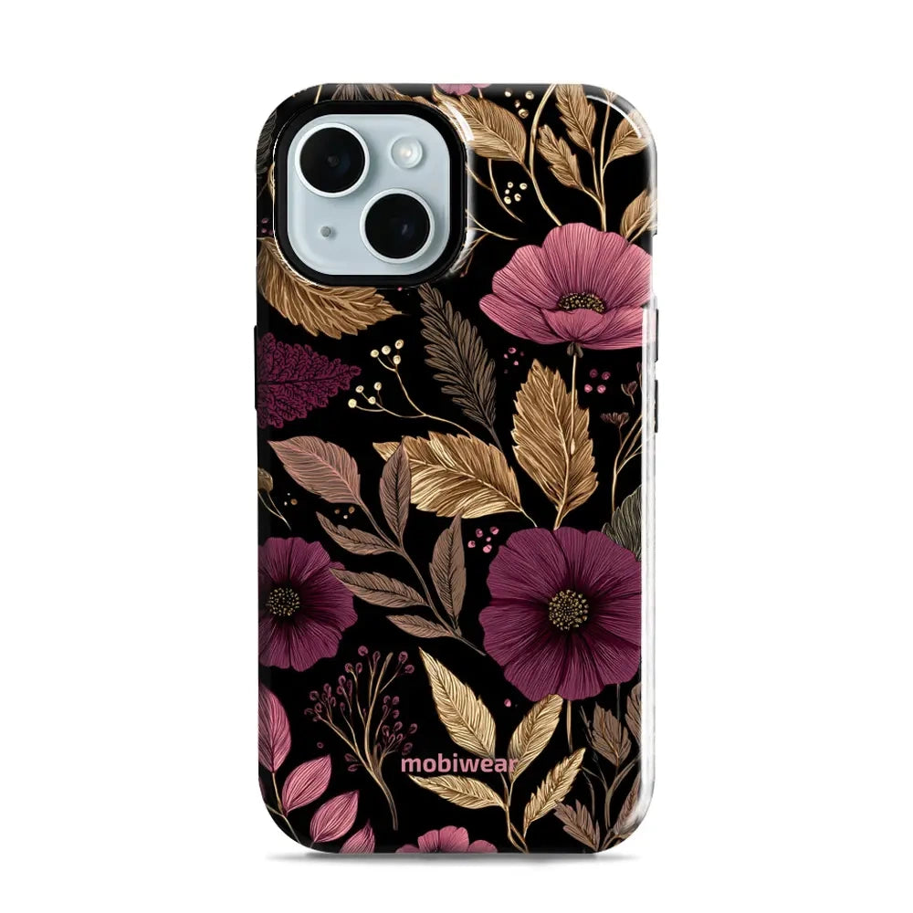 Handyhülle für iPhone 15, Mobiwear Elite Pro, Glamour-Herbst
