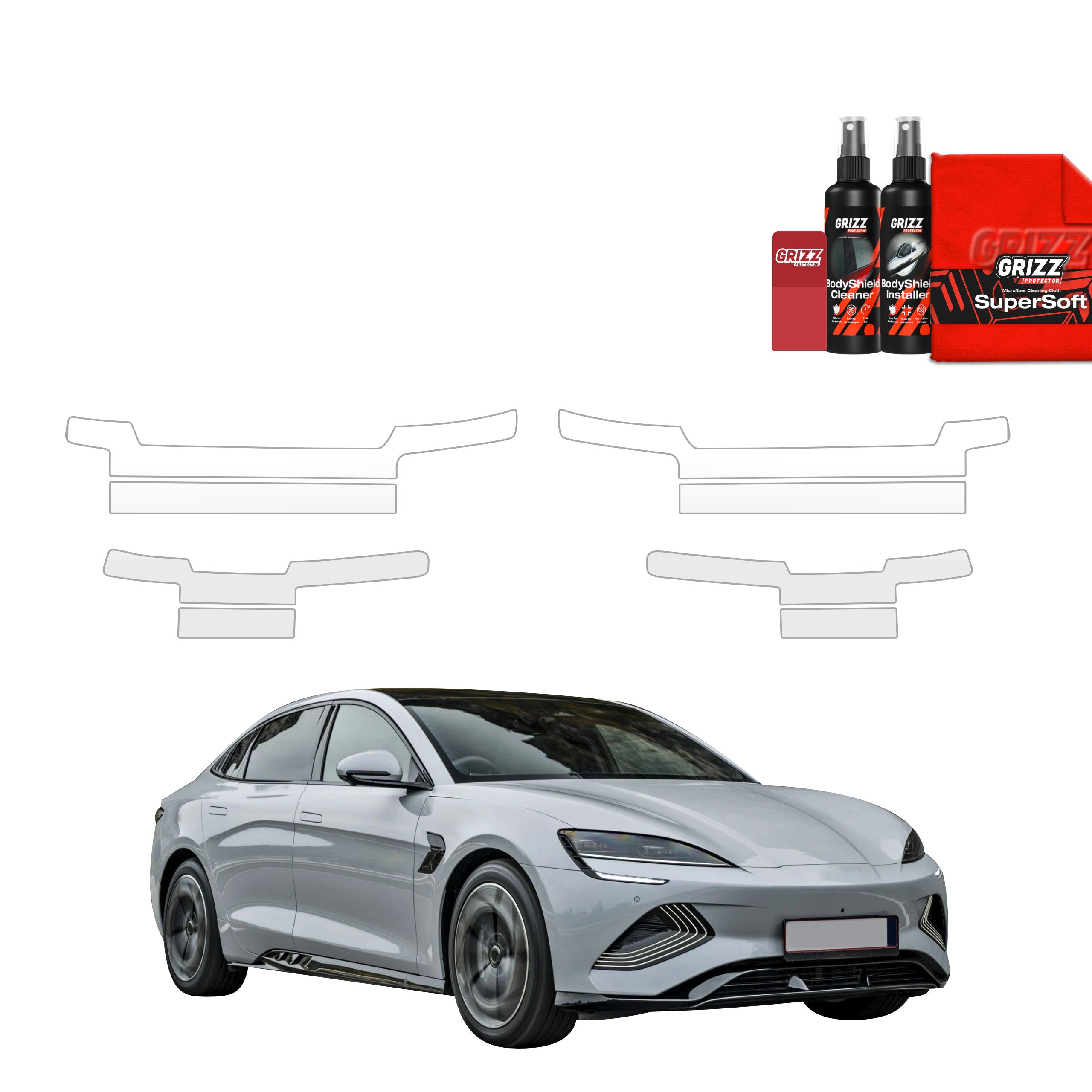 8in1 Schutzfolie Grizz Protector für Schweller - BYD Seal (2026)