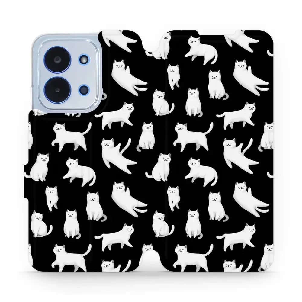 Handyhülle mit klappe für Xiaomi Redmi 15C 4G, Mobiwear Book, Luna-Kätzchen