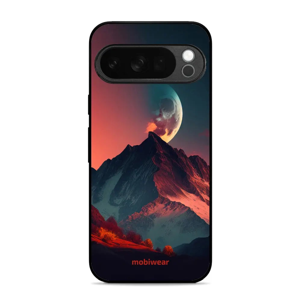 Handyhülle für Pixel 10 Pro, Mobiwear Glossy Case, Gebirgsdämmerung