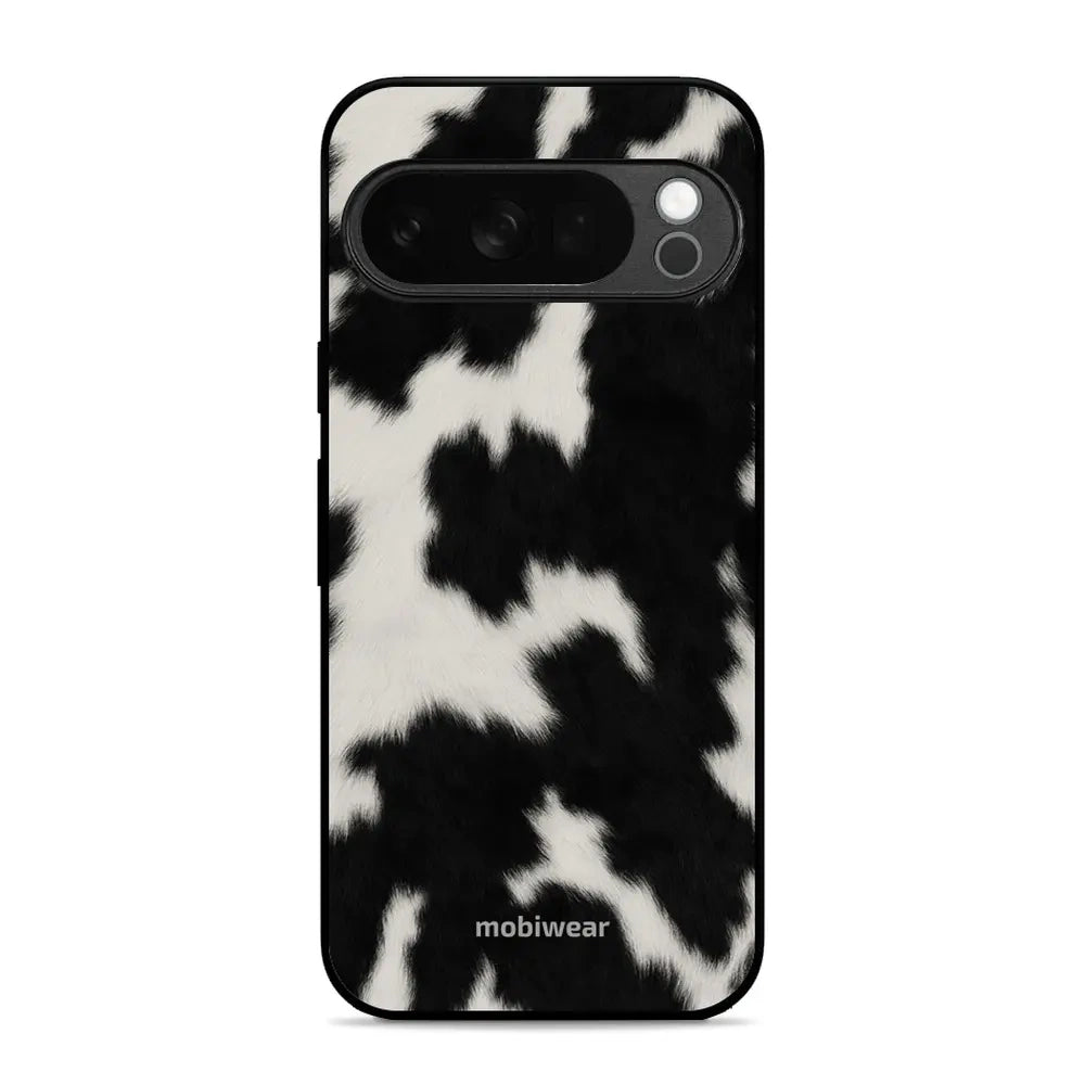 Handyhülle für Pixel 10 Pro, Mobiwear Glossy Case, Kuhfell-Optik