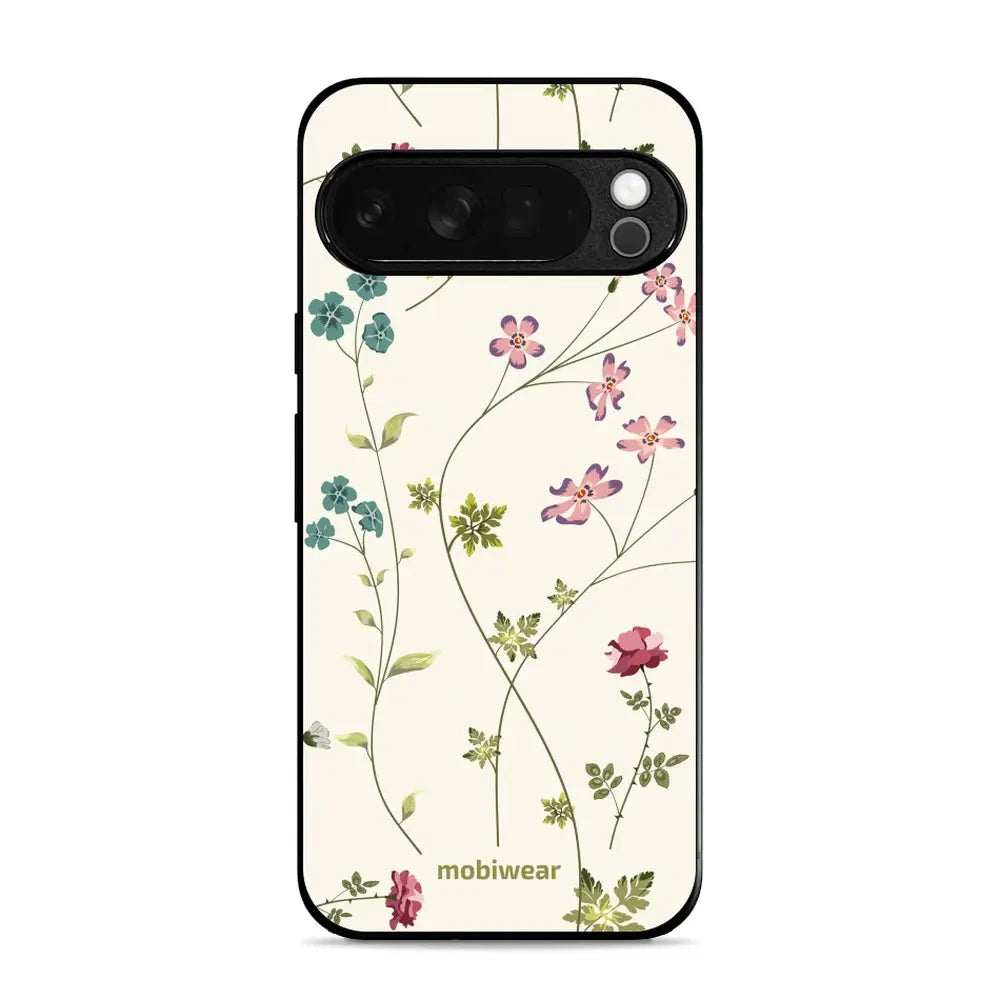 Handyhülle für Pixel 10 Pro XL, Mobiwear Glossy Case, Idyllische Blüte