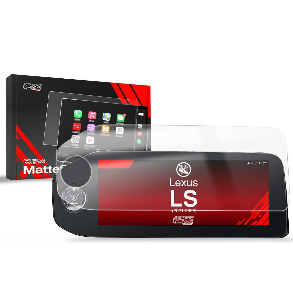 Matte Autodisplayfolie für Lexus LS 12,3" (2021-2025), Grizz Protector