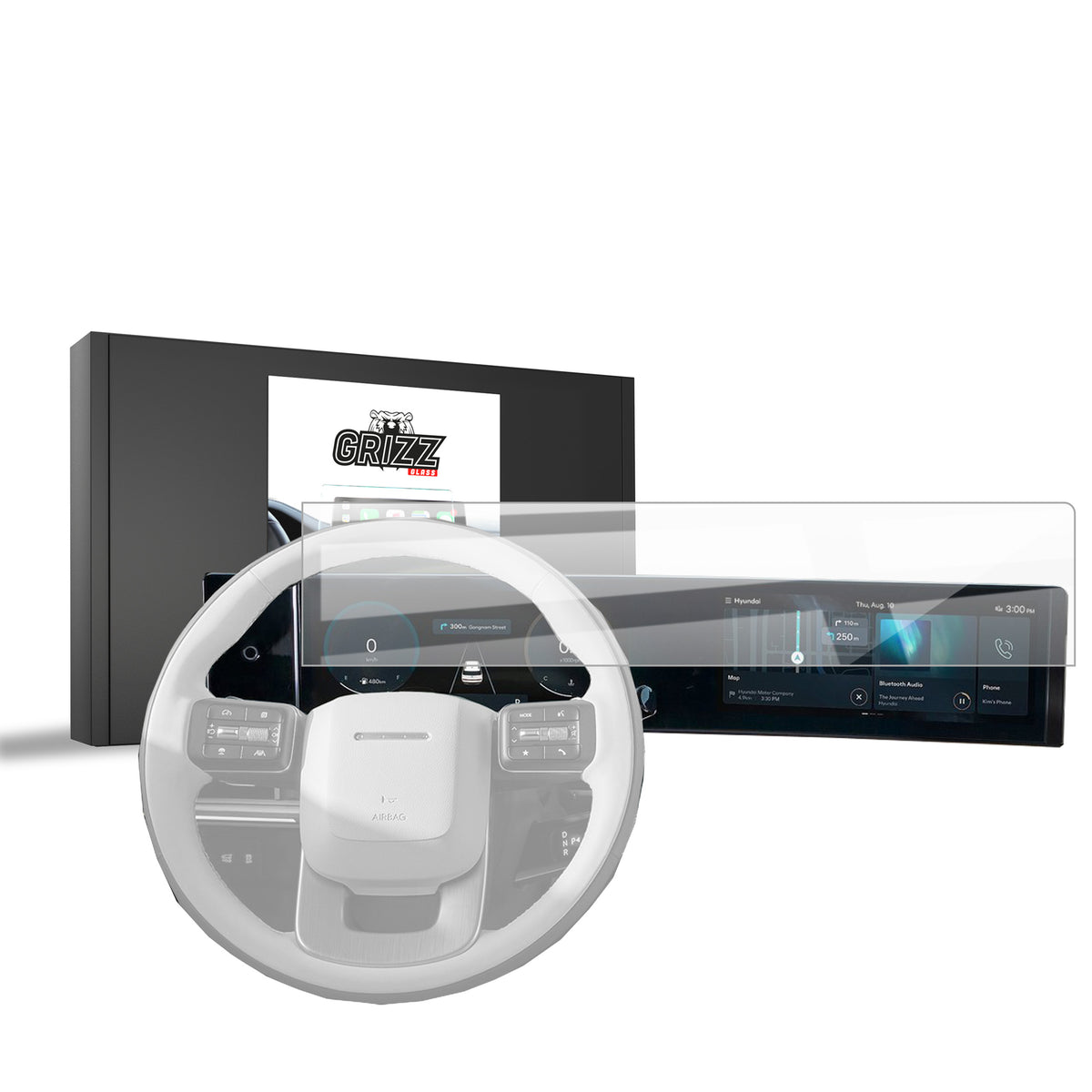 Keramische Autodisplayfolie für Hyundai Santa FE (2024-2026), Grizz Protector