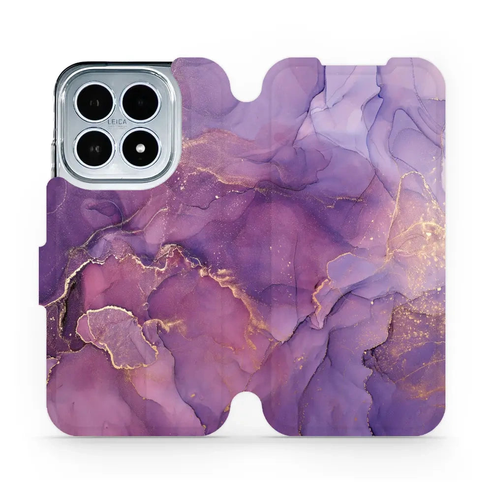 Handyhülle mit klappe für Xiaomi 17, Mobiwear Book, Violett