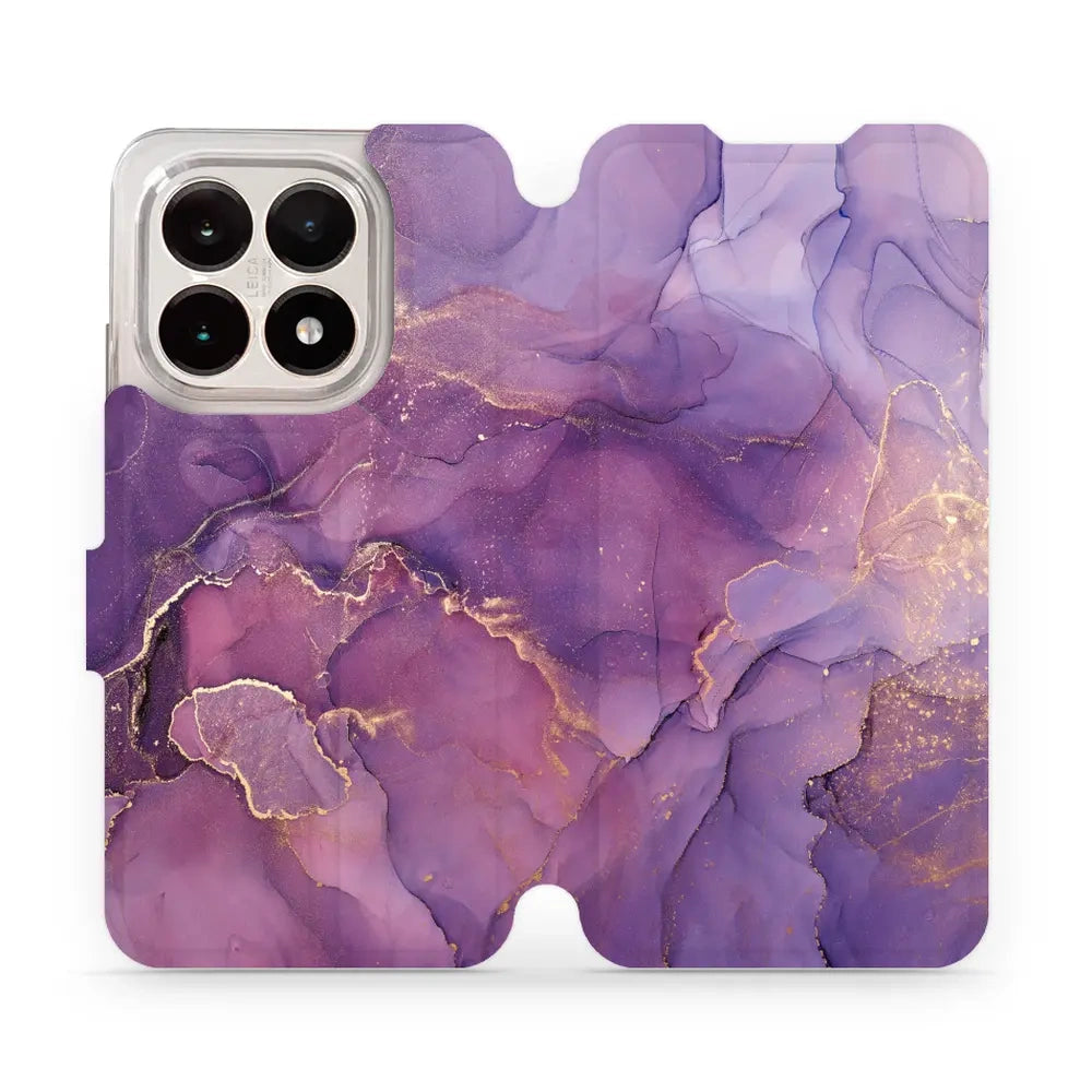 Handyhülle mit klappe für Xiaomi 15T, Mobiwear Book, Violett