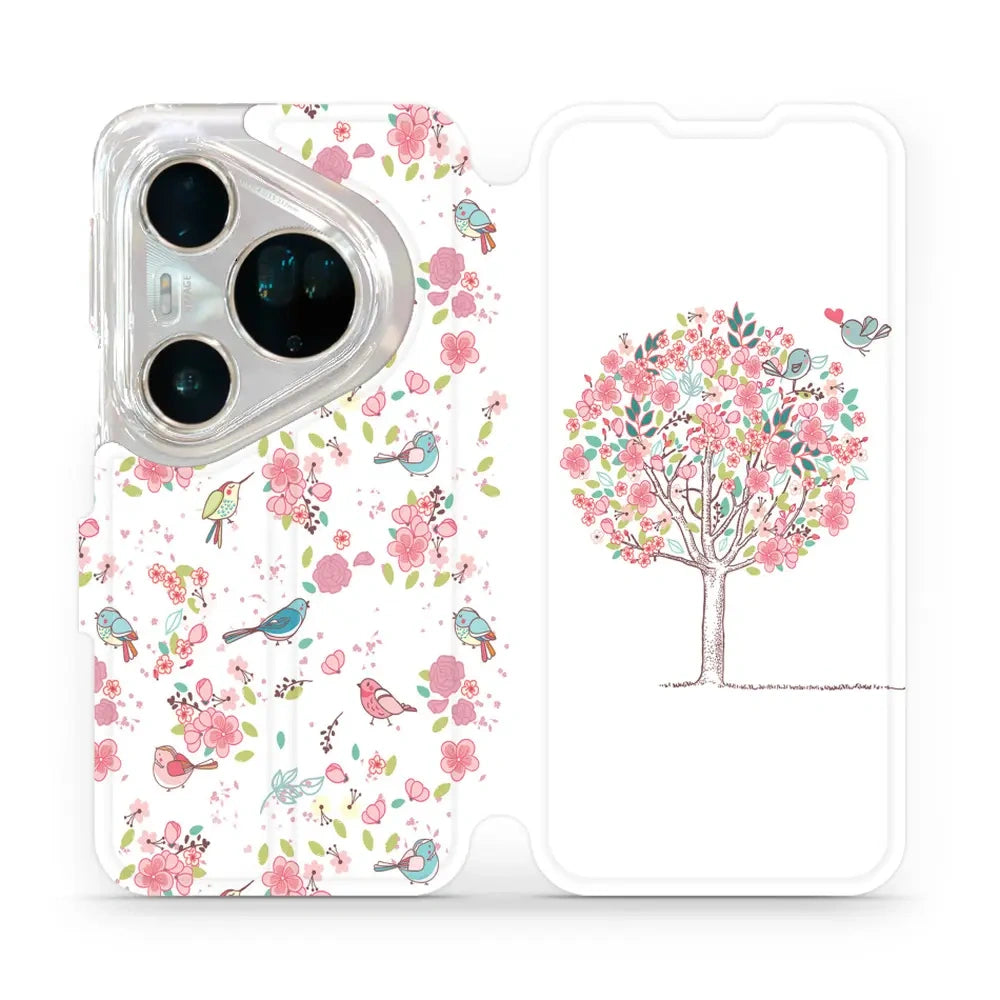 Handyhülle mit klappe für Huawei Pura 80 Ultra, Mobiwear Book, Rosa Hain