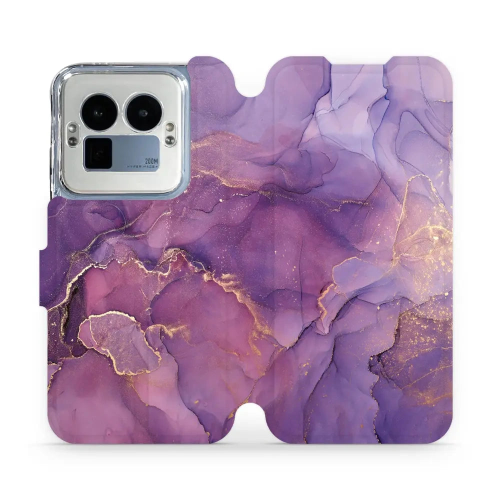 Handyhülle mit klappe für Realme GT 8 Pro, Mobiwear Book, Violett