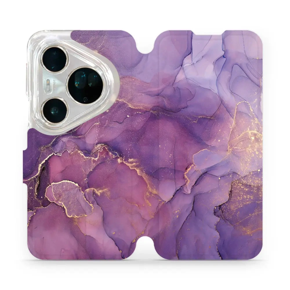 Handyhülle mit klappe für Huawei Pura 80 Ultra, Mobiwear Book, Violett