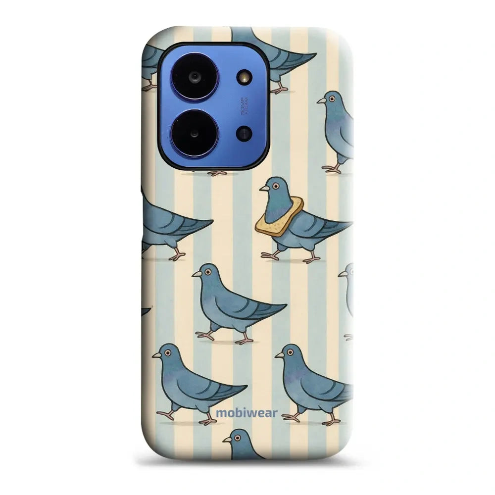 Handyhülle für Xiaomi Redmi 15C 4G, Mobiwear Elite Pro, Blaue Tauben