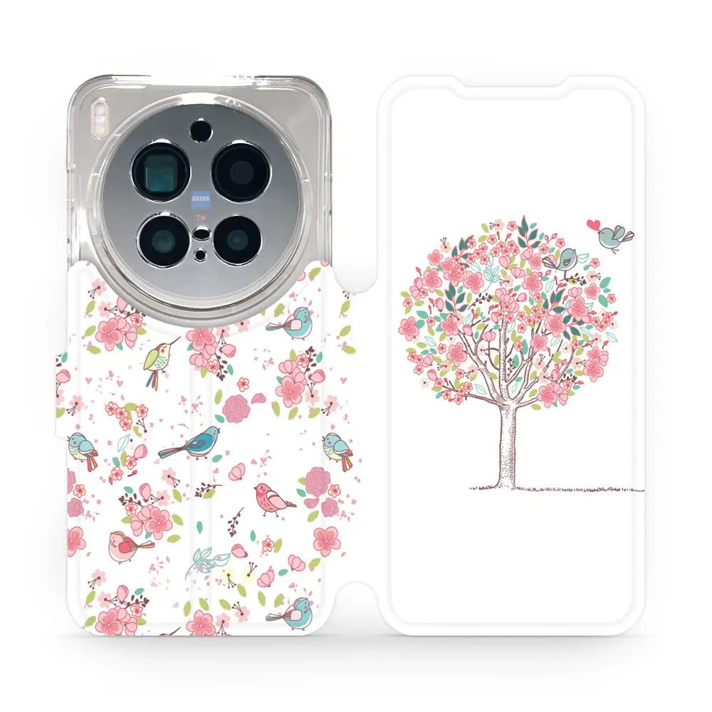 Handyhülle mit klappe für Vivo X300 Pro, Mobiwear Book, Rosa Hain