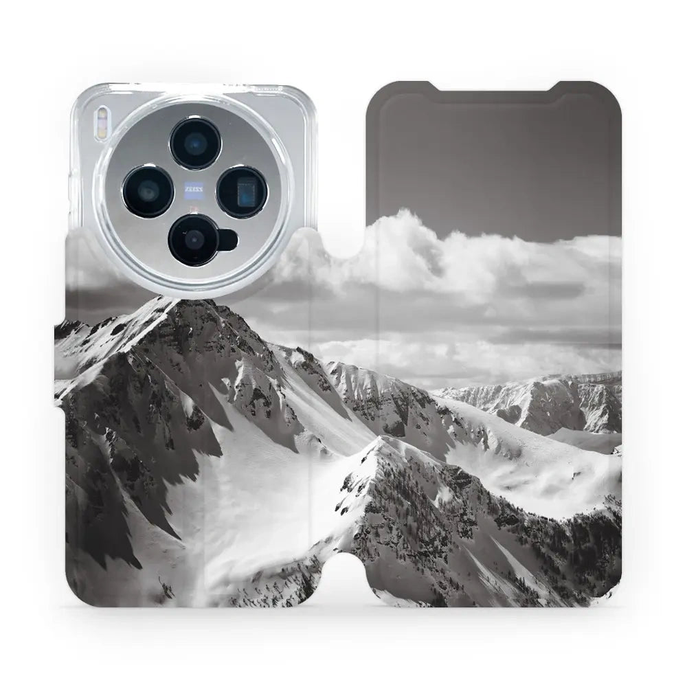 Handyhülle mit klappe für Vivo X300, Mobiwear Book, Berggipfel