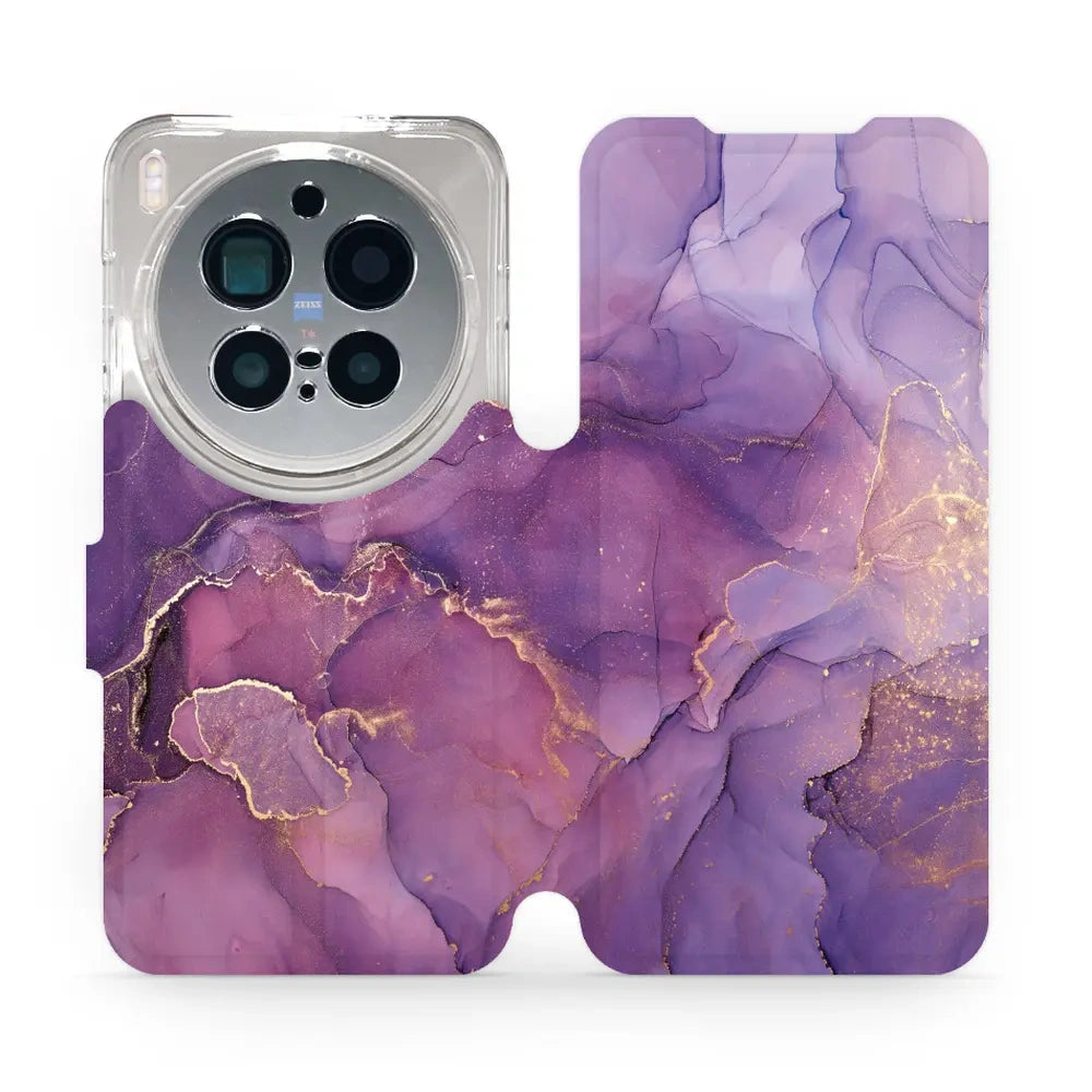 Handyhülle mit klappe für Vivo X300 Pro, Mobiwear Book, Violett