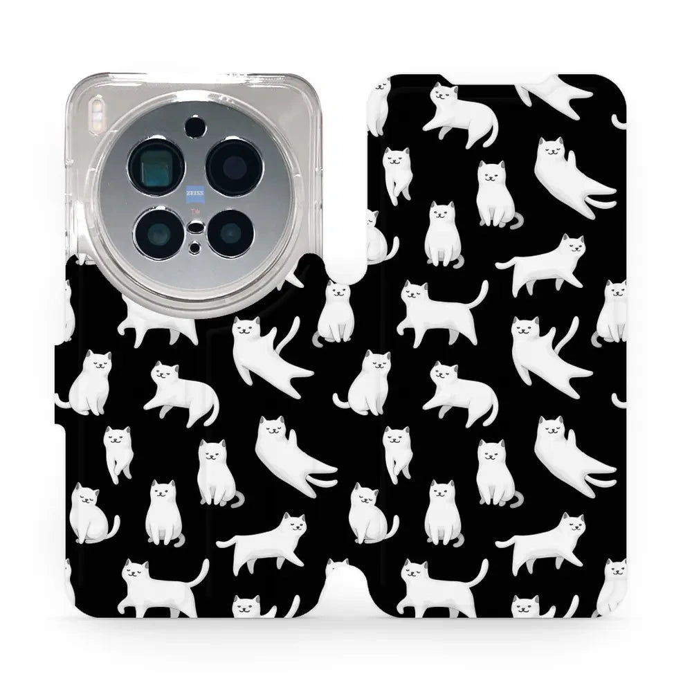 Handyhülle mit klappe für Vivo X300 Pro, Mobiwear Book, Luna-Kätzchen