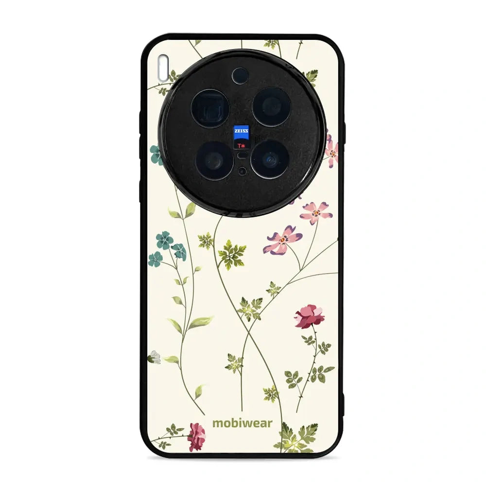 Handyhülle für Vivo X300 Pro, Mobiwear Glossy Case, Idyllische Blüte