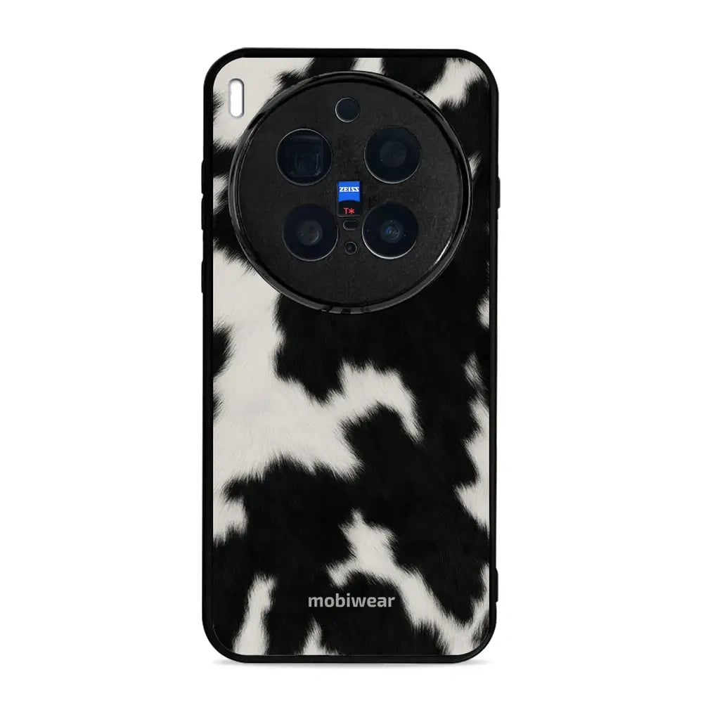 Handyhülle für Vivo X300 Pro, Mobiwear Glossy Case, Kuhfell-Optik