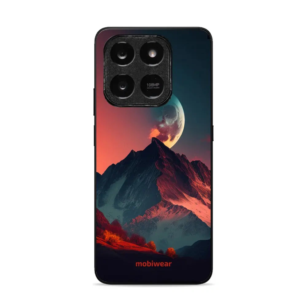 Handyhülle für Honor X7d 4G/5G / Honor 400 Smart 4G/5G, Mobiwear Glossy Case, Gebirgsdämmerung