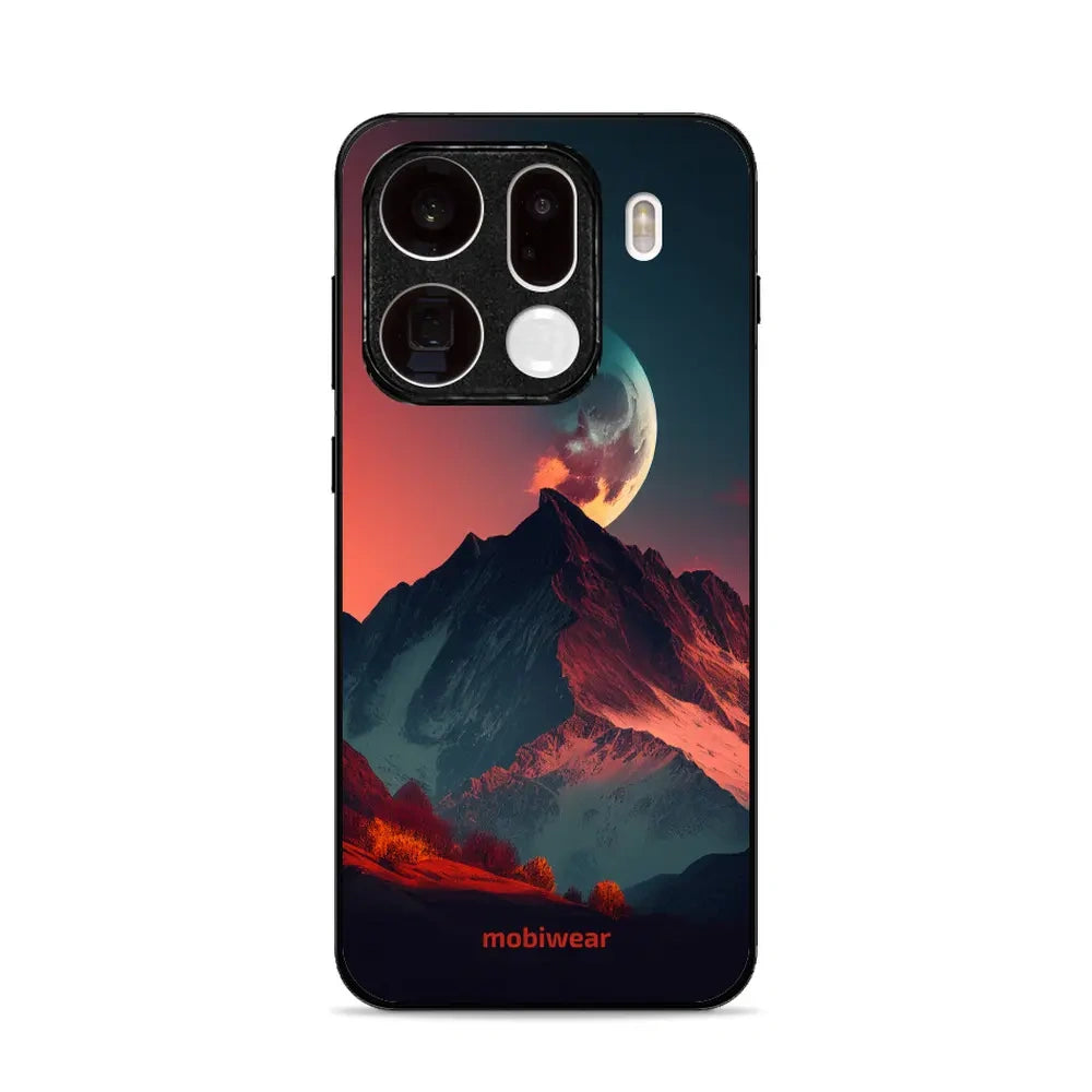 Handyhülle für Oppo Find X9 Pro, Mobiwear Glossy Case, Gebirgsdämmerung