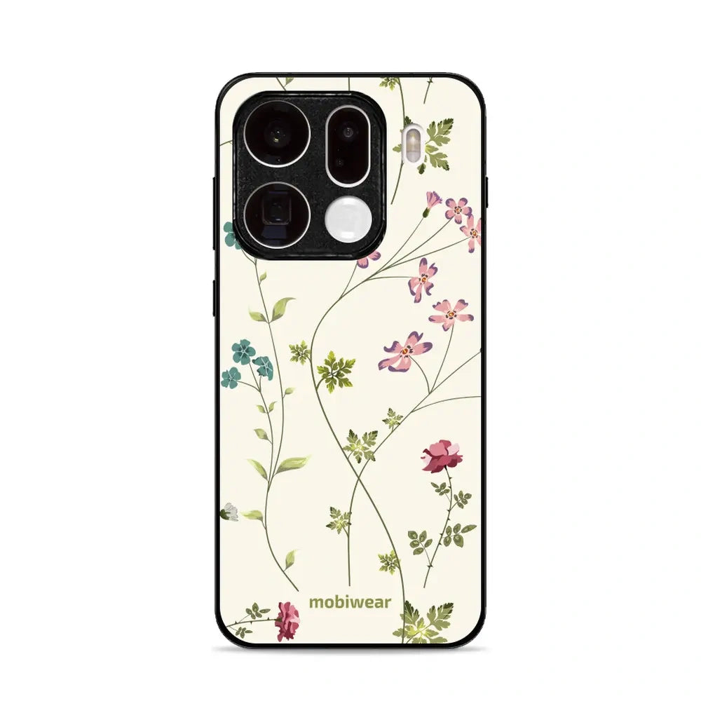 Handyhülle für Oppo Find X9 Pro, Mobiwear Glossy Case, Idyllische Blüte
