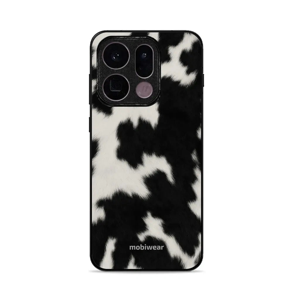 Handyhülle für Oppo Find X9, Mobiwear Glossy Case, Kuhfell-Optik