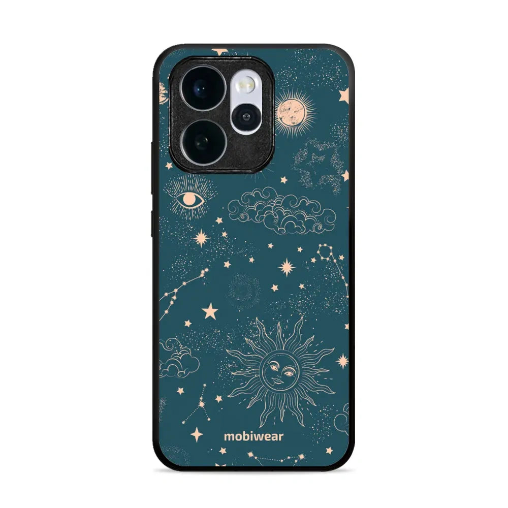 Handyhülle für Oppo Reno 15, Mobiwear Glossy Case, Astraler Staub