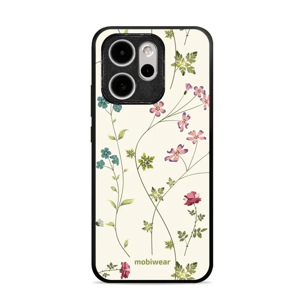 Handyhülle für Oppo Reno 15 Pro, Mobiwear Glossy Case, Idyllische Blüte