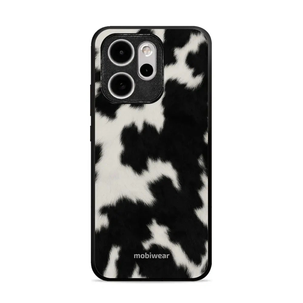 Handyhülle für Oppo Reno 15 Pro, Mobiwear Glossy Case, Kuhfell-Optik