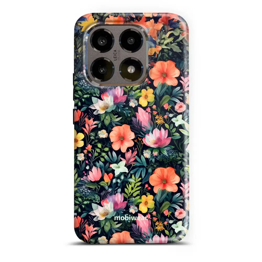 Handyhülle für Xiaomi 15T, Mobiwear Elite Pro, Bunt-Blumig