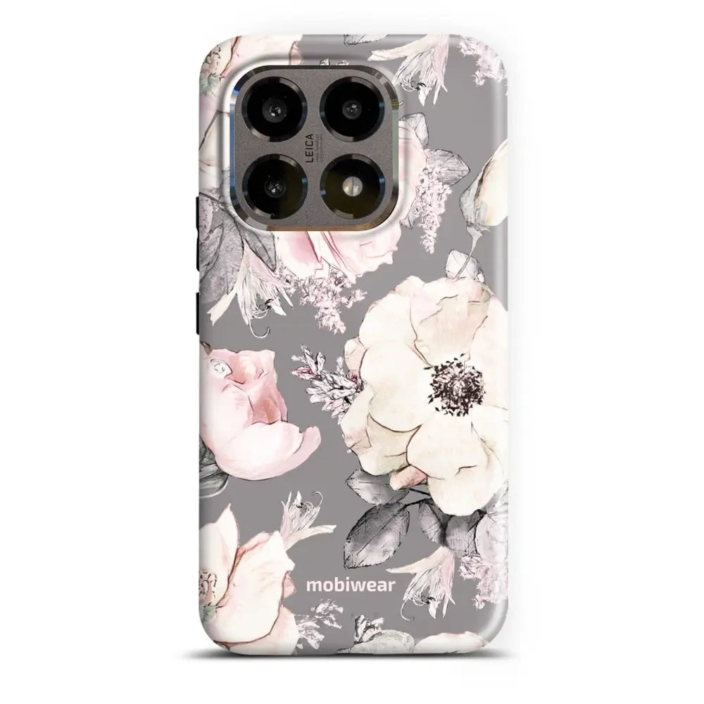 Handyhülle für Xiaomi 15T, Mobiwear Elite Pro, Rosa-Blumig
