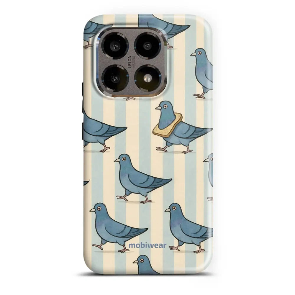 Handyhülle für Xiaomi 15T, Mobiwear Elite Pro, Blaue Tauben