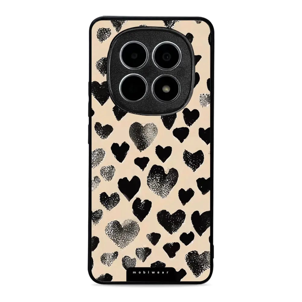 Handyhülle für Xiaomi POCO M8 5G, Mobiwear Glossy Case, Beige Liebe