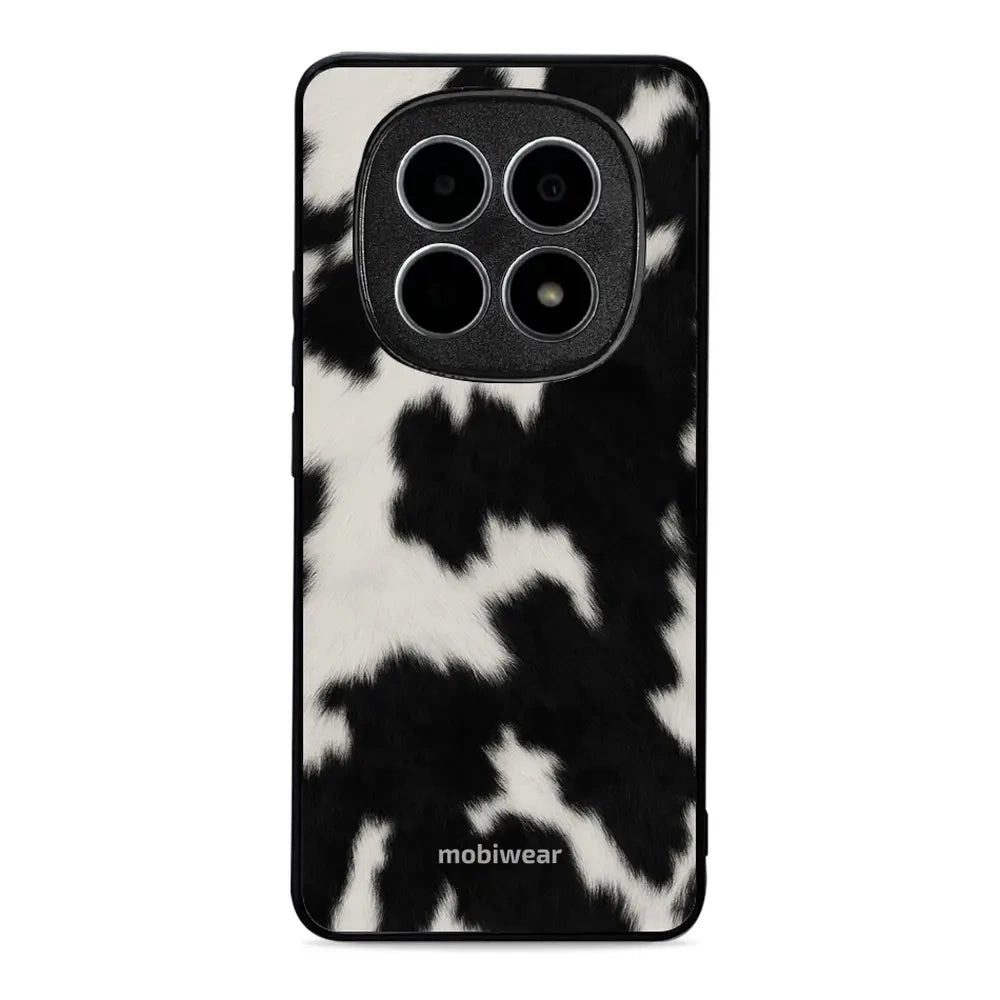 Handyhülle für Xiaomi POCO M8 5G, Mobiwear Glossy Case, Kuhfell-Optik