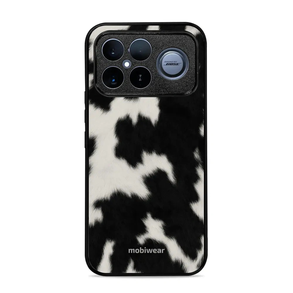 Handyhülle für Xiaomi POCO F8 Ultra, Mobiwear Glossy Case, Kuhfell-Optik