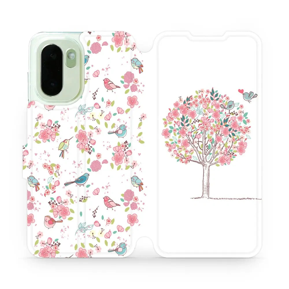 Handyhülle mit klappe für OnePlus 15R, Mobiwear Book, Rosa Hain