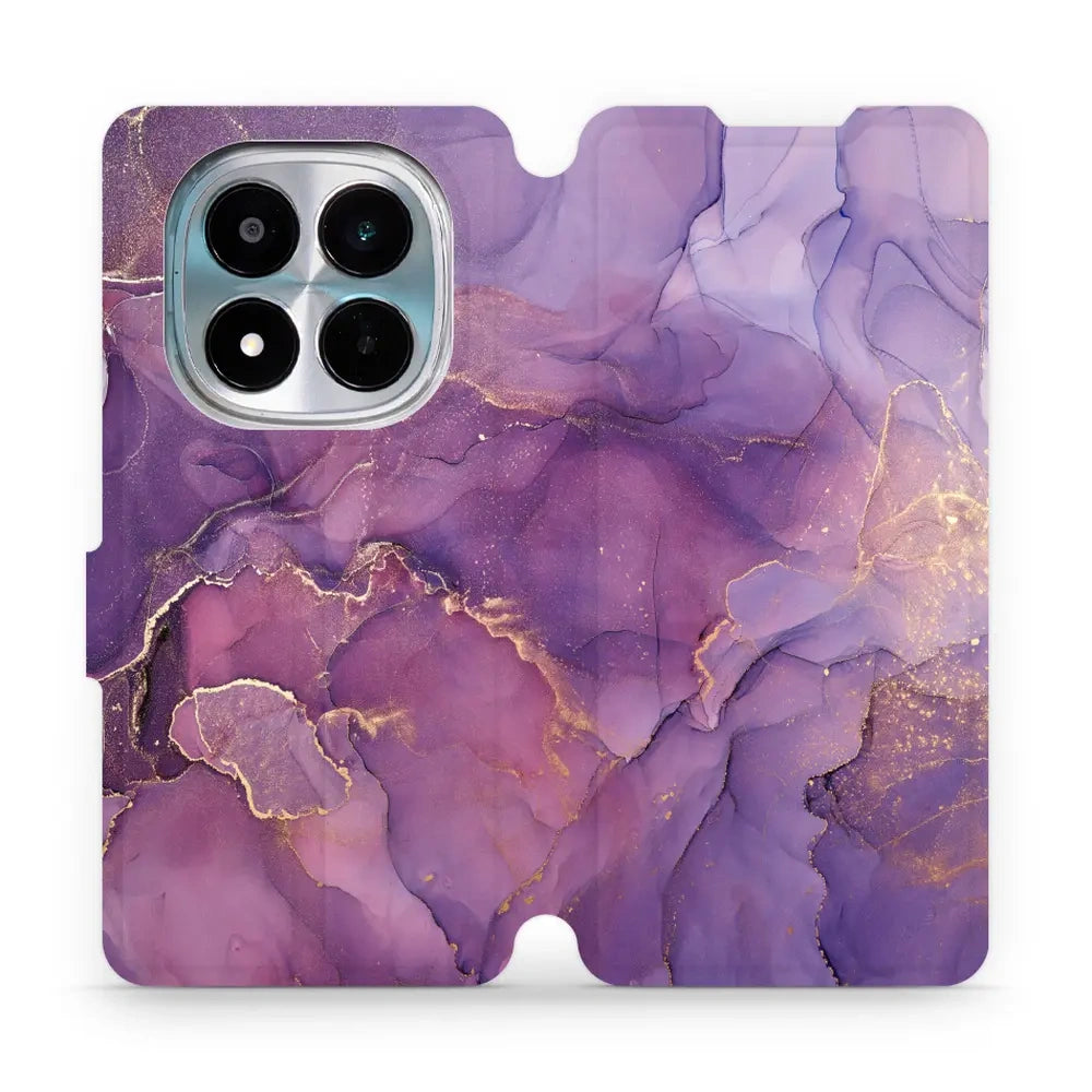 Handyhülle mit klappe für Xiaomi POCO M8 Pro 5G, Mobiwear Book, Violett
