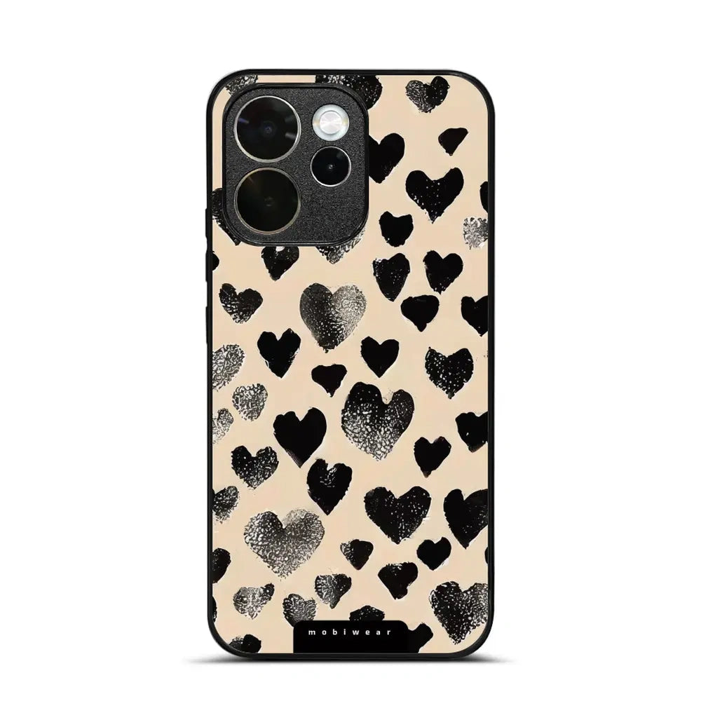 Handyhülle für Oppo Reno 15 FS, Mobiwear Glossy Case, Beige Liebe