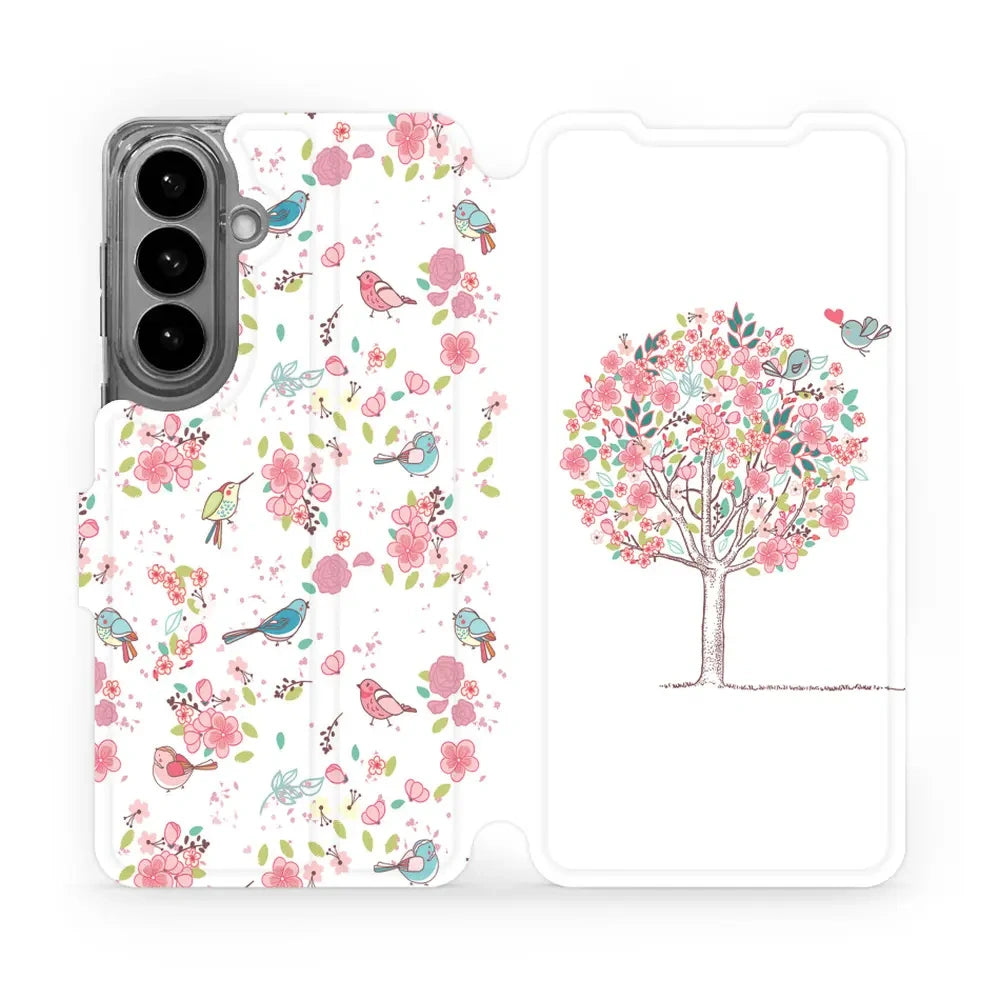 Handyhülle mit klappe für Galaxy S26 Plus, Mobiwear Book, Rosa Hain