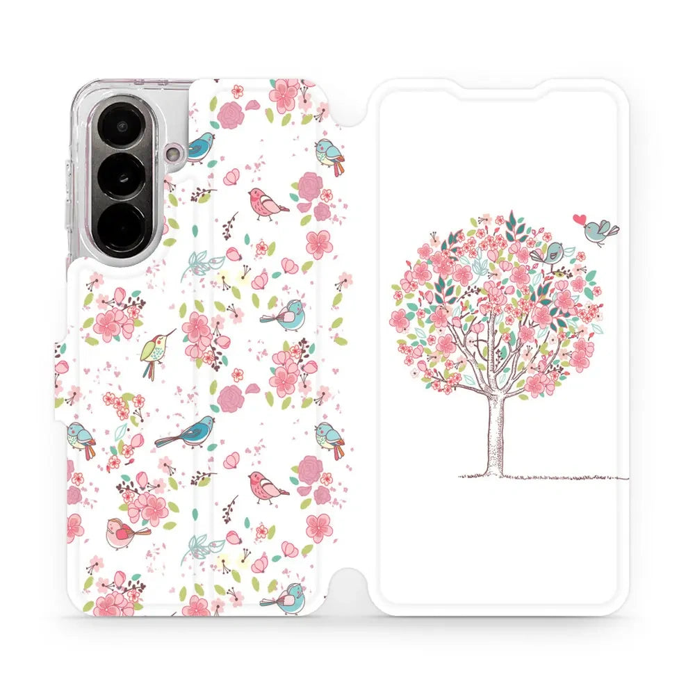Handyhülle mit klappe für Galaxy A37 5G, Mobiwear Book, Rosa Hain