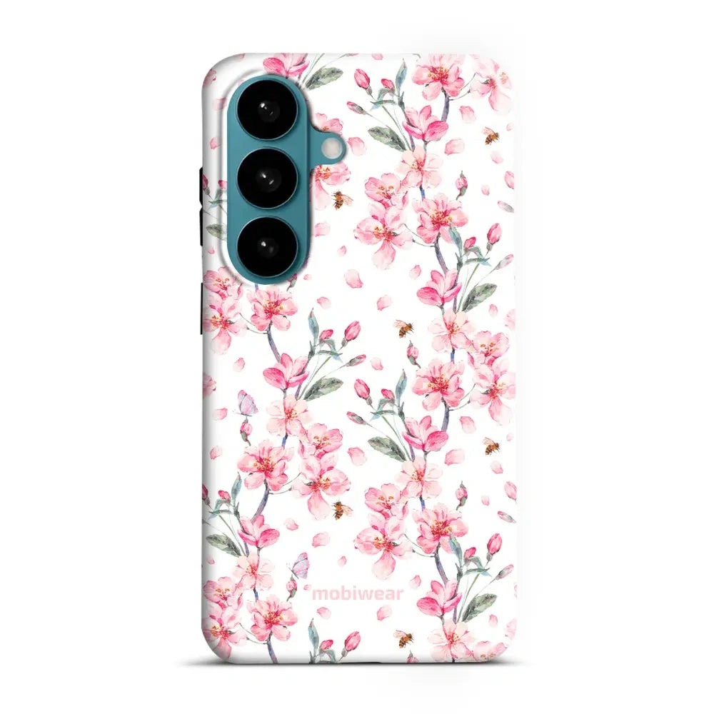 Handyhülle für Galaxy S26, Mobiwear Elite Pro, Japanischer Blumenstrauß