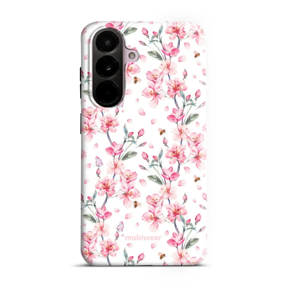 Handyhülle für Galaxy A37 5G, Mobiwear Elite Pro, Japanischer Blumenstrauß