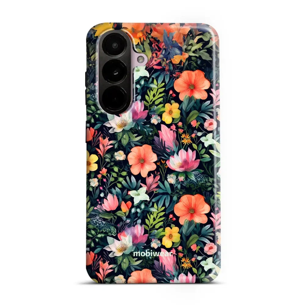 Handyhülle für Galaxy A37 5G, Mobiwear Elite Pro, Bunt-Blumig