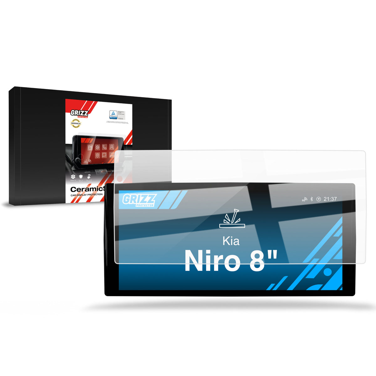Keramische Autodisplayfolie für Kia Niro (2020-2024), Grizz Protector