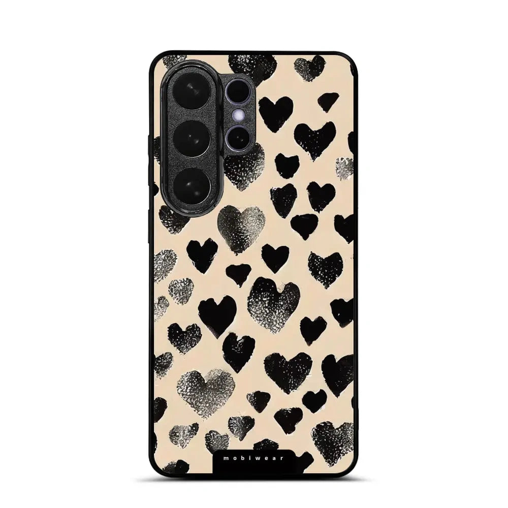 Handyhülle für Galaxy S26 Ultra, Mobiwear Glossy Case, Beige Liebe
