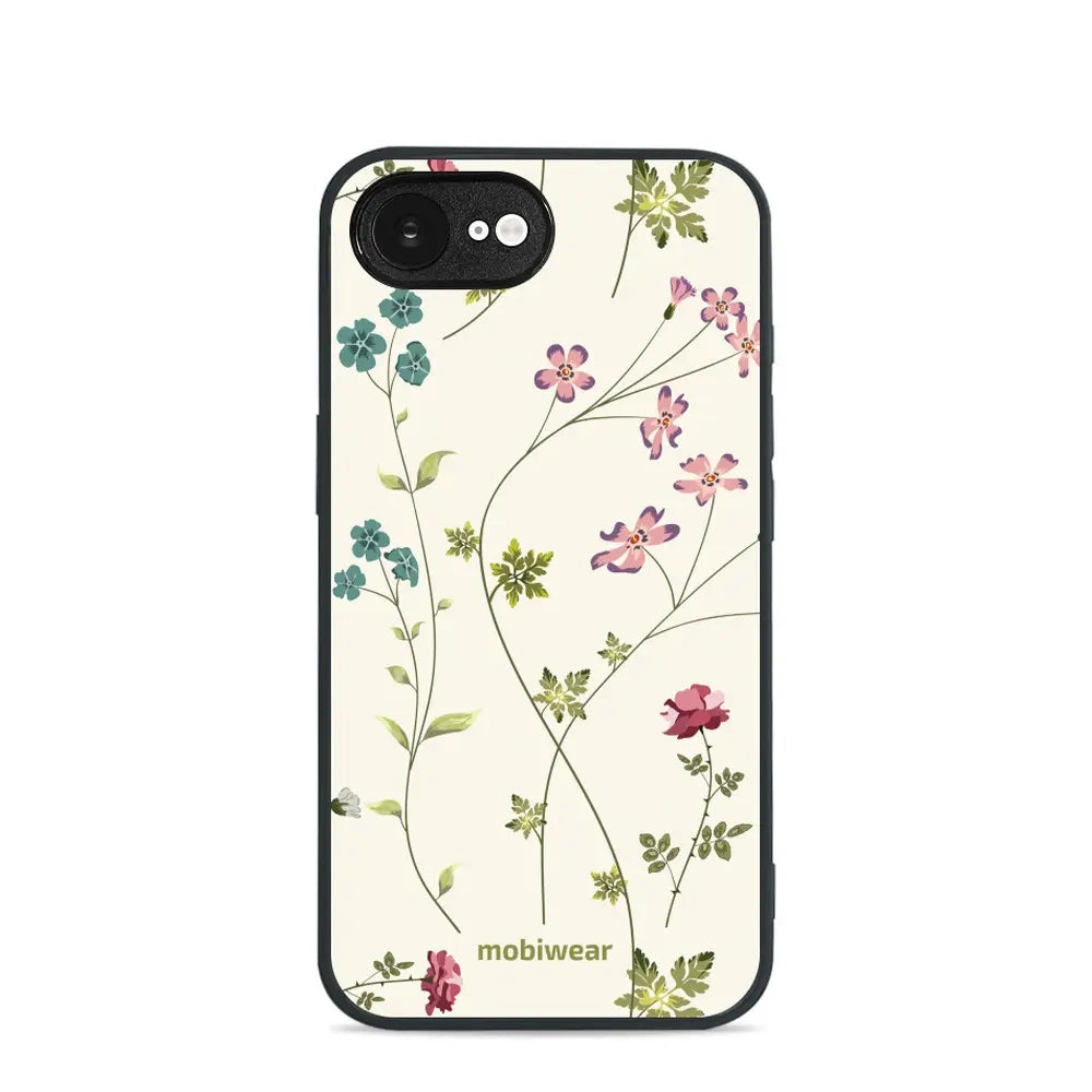 Handyhülle für iPhone 17e, Mobiwear Glossy Case, Idyllische Blüte