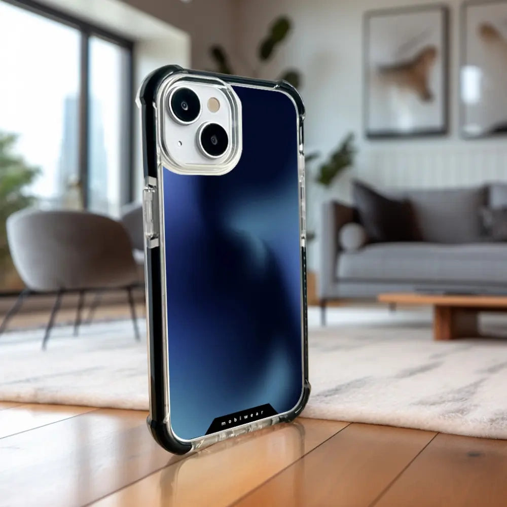 Handyhülle für iPhone 17e mit MagSafe, Mobiwear Elite Bumper, Dunkelblau