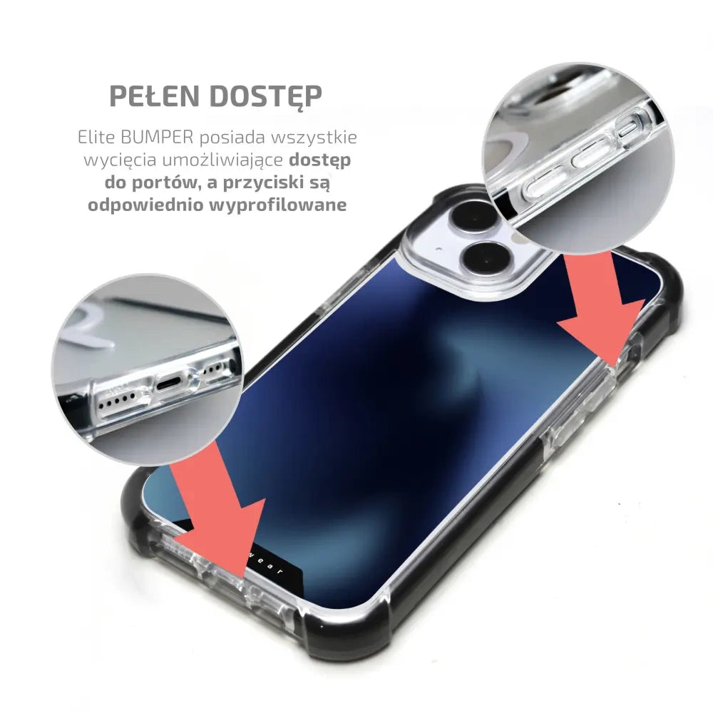 Handyhülle für iPhone 17e mit MagSafe, Mobiwear Elite Bumper, Dunkelblau