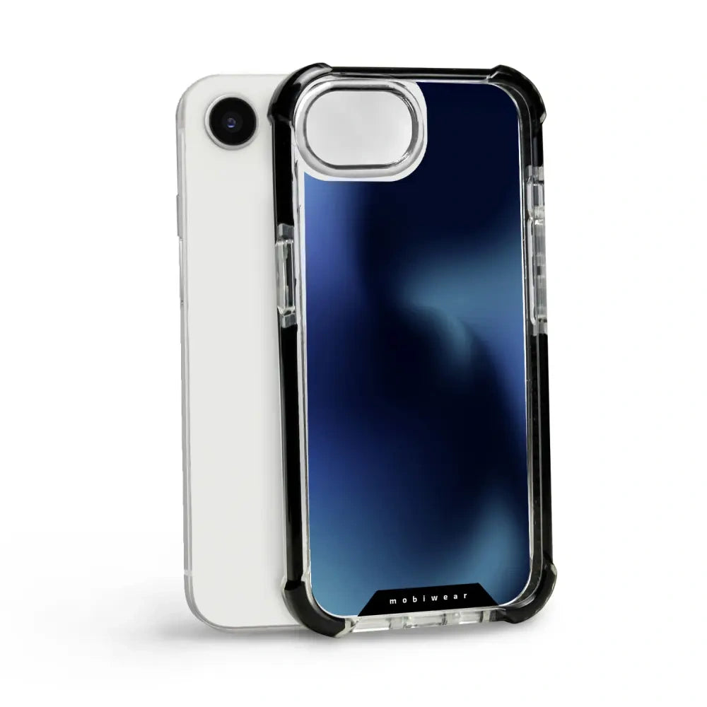 Handyhülle für iPhone 17e mit MagSafe, Mobiwear Elite Bumper, Dunkelblau