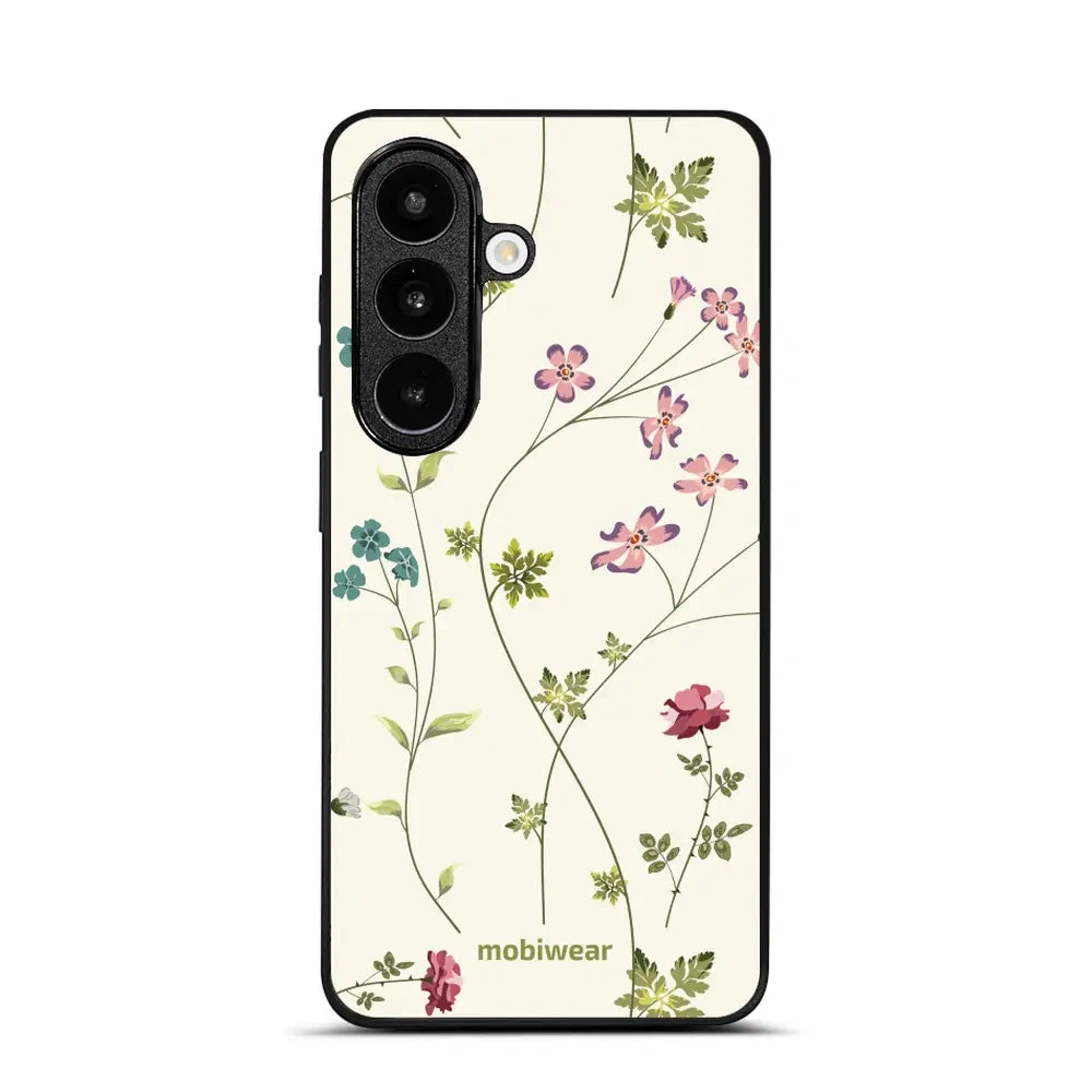 Handyhülle für Galaxy S26, Mobiwear Glossy Case, Idyllische Blüte