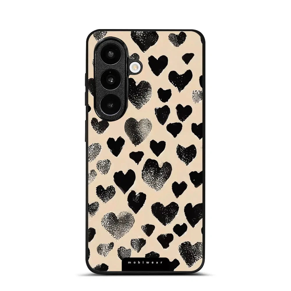 Handyhülle für Galaxy S26, Mobiwear Glossy Case, Beige Liebe