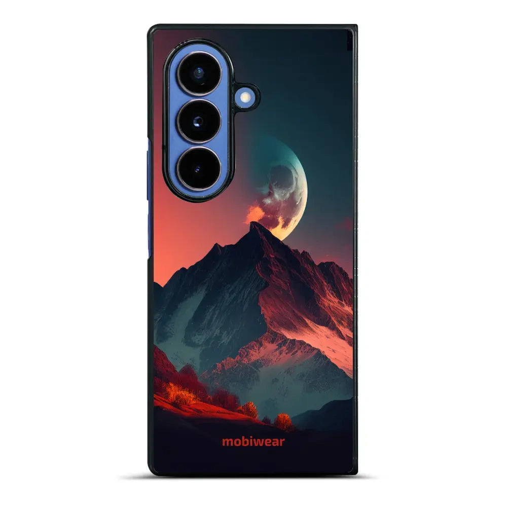 Handyhülle für Galaxy Z Fold7, Mobiwear Glossy Case, Gebirgsdämmerung